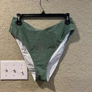VS PINK Shimmer bottoms green